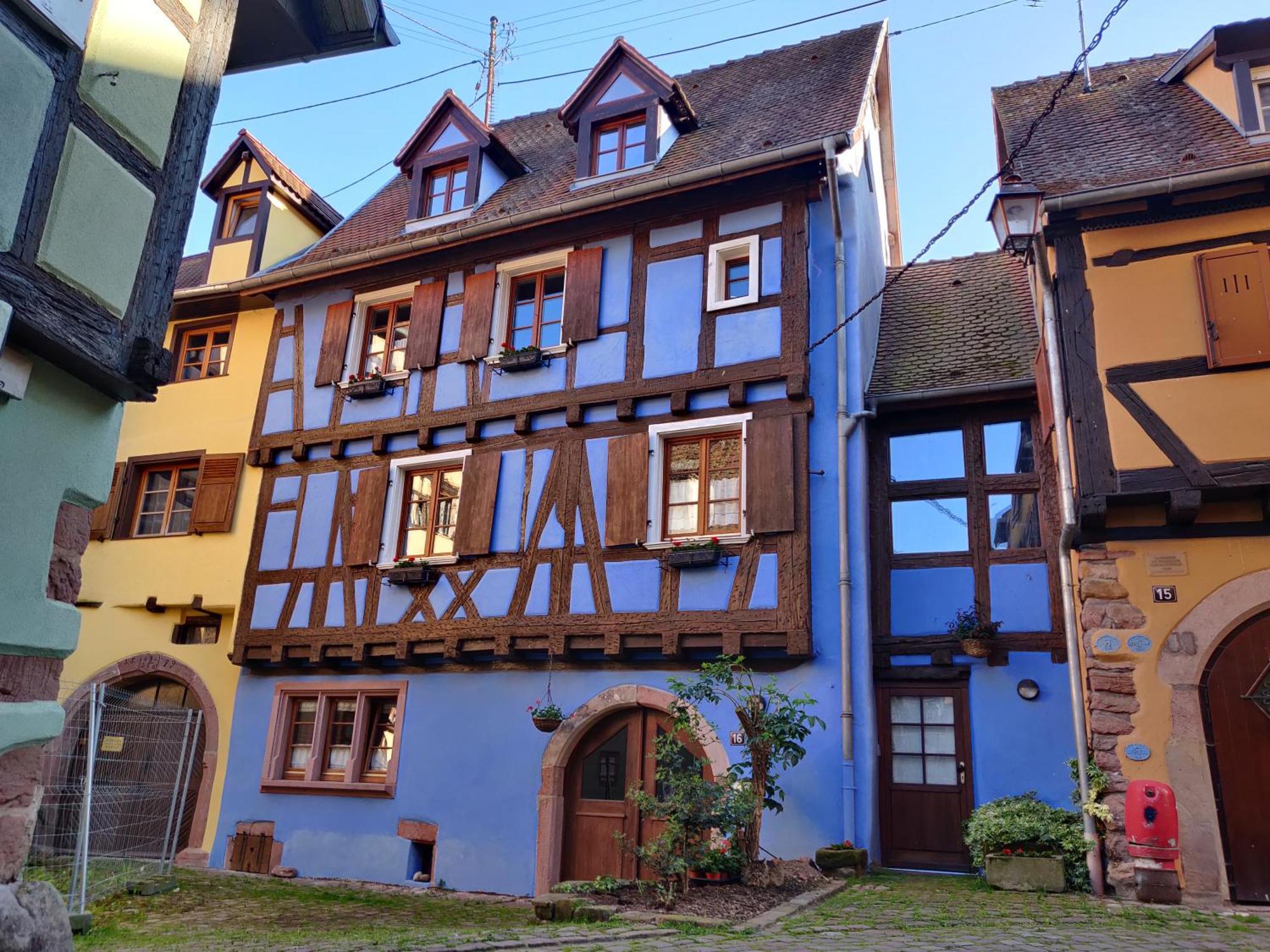 La Maison Bleue - Historic House In The Heart Of Рикевір Екстер'єр фото